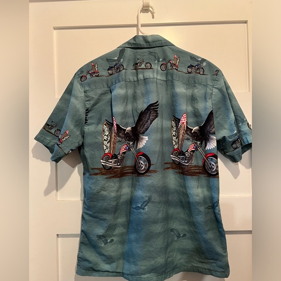 KYs made in Hawaii  motorcycle button up large - Picture 4 of 7